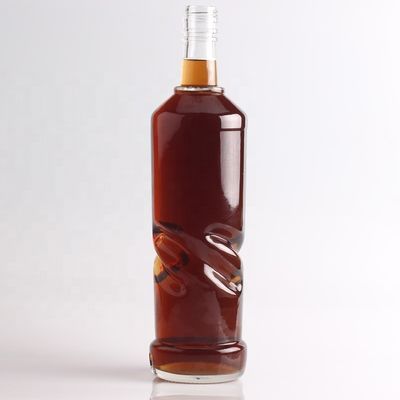 2022 Dikke bodem Gekleurde glazen fles Helder steensteen voor gin Whisky Rum Tequila Brandy