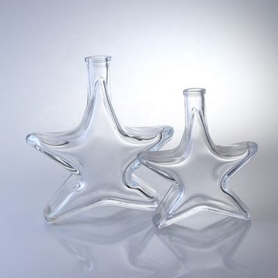 Speciaal gevormde Whisky Vodka en Brandy Glasfles met Cork Top Finish gemaakt van glas