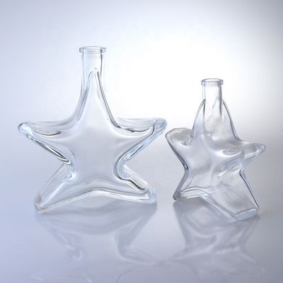 Speciaal gevormde Whisky Vodka en Brandy Glasfles met Cork Top Finish gemaakt van glas