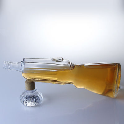 500 ml Whisky Glasfles Gun Shape Open Mold 700 ml Vodka Fles voor de drankenindustrie