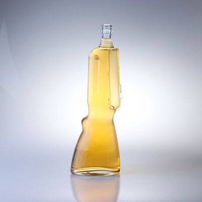 500 ml Whisky Glasfles Gun Shape Open Mold 700 ml Vodka Fles voor de drankenindustrie