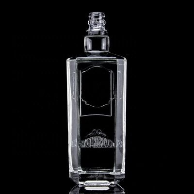750 ml 75cl Super Flint Square Gekleurde Glasfles met Schroefdop Rum Vodka Whisky