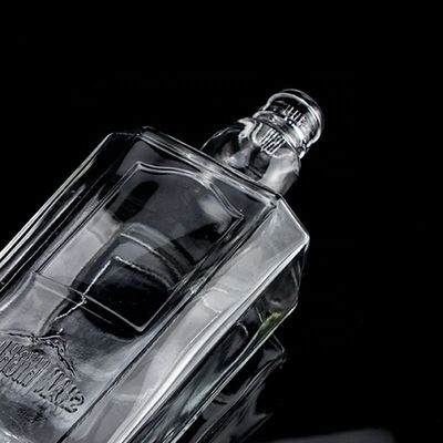 750 ml 75cl Super Flint Square Gekleurde Glasfles met Schroefdop Rum Vodka Whisky