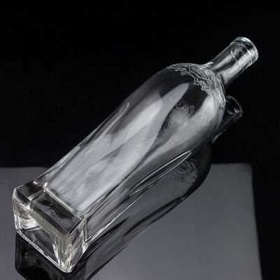 750 ml Super Flint Ronde Schouder Ruimte Rum Vodka Liquor Glasfles Met Cork