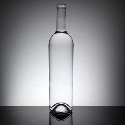 1 liter glazen fles met rubberen stop voor drank met schermdruk