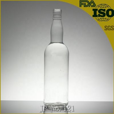 1 liter glazen fles met rubberen stop voor drank met schermdruk