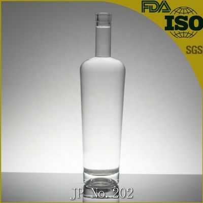 1 liter glazen fles met rubberen stop voor drank met schermdruk