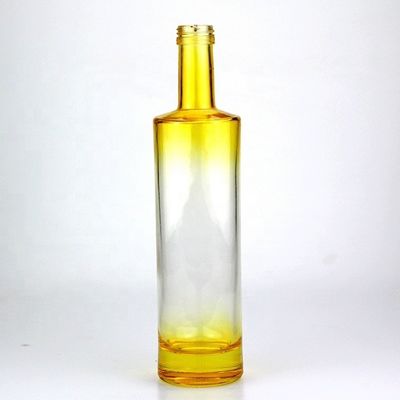 750 ml blauwe vierkantglasfles met hellingskleur en schroefkap Functioneel