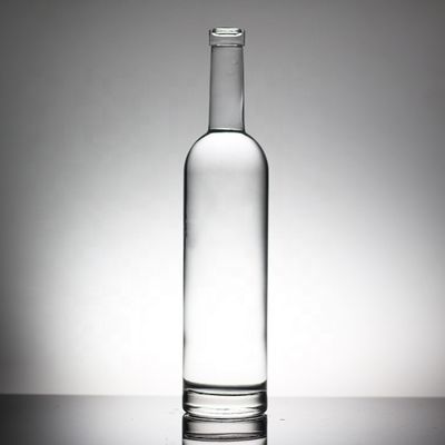 Industriële 750 ml kristalglasfles met bevriezing/verf/printersdecoratie
