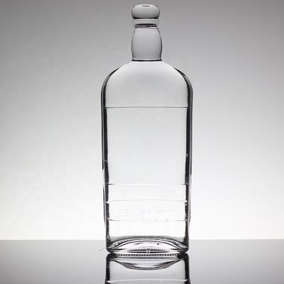 Industriële 750 ml kristalglasfles met bevriezing/verf/printersdecoratie