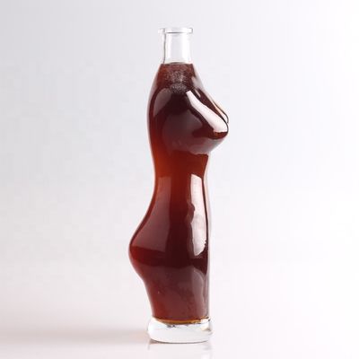 Glaskraag 75cl Lady Body in de vorm van een glazen fles voor wijn Liquor Vodka Creative Design