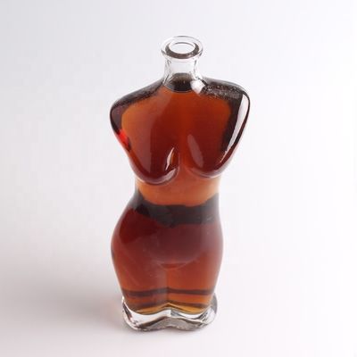 Glaskraag 75cl Lady Body in de vorm van een glazen fles voor wijn Liquor Vodka Creative Design