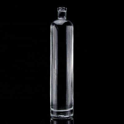 Op maat gemaakte 750 ml dikke glazen fles met rechte bodem voor Super Flint Liquor