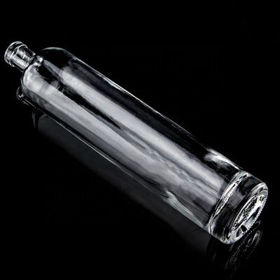 Op maat gemaakte 750 ml dikke glazen fles met rechte bodem voor Super Flint Liquor