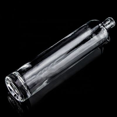 Op maat gemaakte 750 ml dikke glazen fles met rechte bodem voor Super Flint Liquor