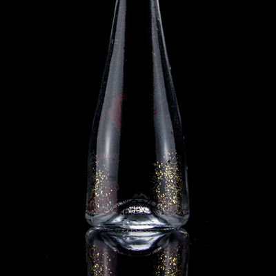 Kegelvormige schermdruk Vodka Whisky Liquor Glasfles 750 ml met Super Flint Glass