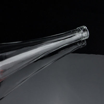Kegelvormige schermdruk Vodka Whisky Liquor Glasfles 750 ml met Super Flint Glass